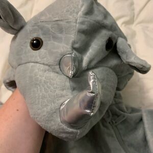 Target Rhino Silver and Gray Costume